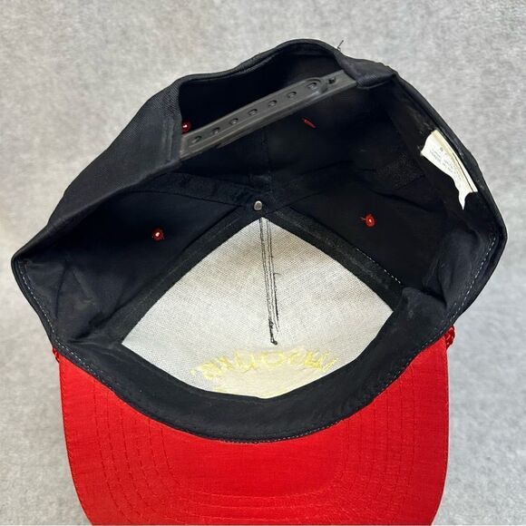 Land O Lakes Hat Adult OSFA Black Red Embroidered Logo Work Wear Food Services - Picture 8 of 10